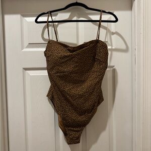 Leopard Print Bathing Suit-Size 14 new with tags